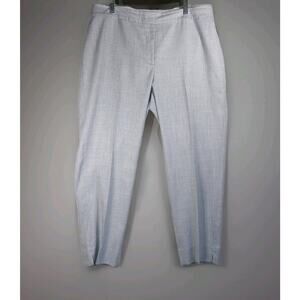 Talbots Plus Women's Blue and White Pants Size 16W